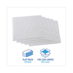 Load image into Gallery viewer, High Density Industrial Can Liners Flat Pack, 60 Gal, 16 Mic, 38 X 60, Natural, 100/carton