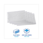 Load image into Gallery viewer, High Density Industrial Can Liners Flat Pack, 45 Gal, 16 Mic, 40 X 48, Natural, 200/carton
