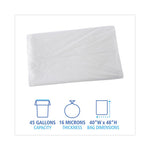 Load image into Gallery viewer, High Density Industrial Can Liners Flat Pack, 45 Gal, 16 Mic, 40 X 48, Natural, 200/carton