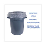 Load image into Gallery viewer, High Density Industrial Can Liners Flat Pack, 45 Gal, 16 Mic, 40 X 48, Natural, 200/carton