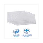 Load image into Gallery viewer, High Density Industrial Can Liners Flat Pack, 56 Gal, 16 Mic, 43 X 48, Natural, 200/carton