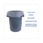 Load image into Gallery viewer, High Density Industrial Can Liners Flat Pack, 56 Gal, 16 Mic, 43 X 48, Natural, 200/carton