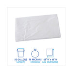 Load image into Gallery viewer, High Density Industrial Can Liners Flat Pack, 56 Gal, 16 Mic, 43 X 48, Natural, 200/carton