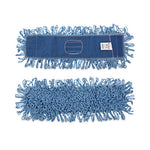 Load image into Gallery viewer, Dry Mopping Kit, 24 X 5 Blue Synthetic Head, 60" Natural Wood/metal Handle