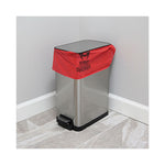 Load image into Gallery viewer, Linear Low Density Health Care Trash Can Liners, 16 Gal, 1.3 Mil, 24 X 32, Red, 250/carton