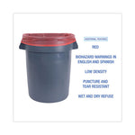 Load image into Gallery viewer, Linear Low Density Health Care Trash Can Liners, 33 Gal, 1.3 Mil, 33 X 39, Red, 150/carton