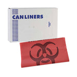 Load image into Gallery viewer, Linear Low Density Health Care Trash Can Liners, 33 Gal, 1.3 Mil, 33 X 39, Red, 150/carton
