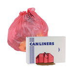 Load image into Gallery viewer, Linear Low Density Health Care Trash Can Liners, 45 Gal, 1.3 Mil, 40 X 46, Red, 100/carton