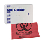 Load image into Gallery viewer, Linear Low Density Health Care Trash Can Liners, 45 Gal, 1.3 Mil, 40 X 46, Red, 100/carton