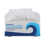 Load image into Gallery viewer, Premium Half-fold Toilet Seat Covers, 14.17 X 16.73, White, 250 Covers/sleeve, 4 Sleeves/carton