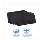 Load image into Gallery viewer, Linear Low Density Industrial Can Liners, 30 Gal, 0.65 Mil, 30 X 36, Black, 200/carton