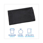 Load image into Gallery viewer, Linear Low Density Industrial Can Liners, 30 Gal, 0.65 Mil, 30 X 36, Black, 200/carton