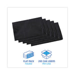 Load image into Gallery viewer, Linear Low Density Industrial Can Liners, 33 Gal, 0.6 Mil, 33 X 39, Black, 200/carton