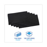 Load image into Gallery viewer, Linear Low Density Industrial Can Liners, 45 Gal, 0.7 Mil, 40 X 46, Black, 100/carton