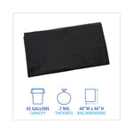 Load image into Gallery viewer, Linear Low Density Industrial Can Liners, 45 Gal, 0.7 Mil, 40 X 46, Black, 100/carton