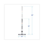 Load image into Gallery viewer, Microfiber Cleaning Kit, 18" Wide Blue/green Microfiber Head, 35" To 60" Gray Aluminum Handle