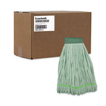 Load image into Gallery viewer, Microfiber Looped-end Wet Mop Head, Large, Green, 12/carton