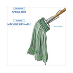 Load image into Gallery viewer, Microfiber Looped-end Wet Mop Head, Large, Green, 12/carton