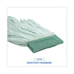Load image into Gallery viewer, Microfiber Looped-end Wet Mop Head, Large, Green, 12/carton