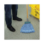 Load image into Gallery viewer, Microfiber Looped-end Wet Mop Head, Medium, Blue