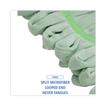 Load image into Gallery viewer, Microfiber Looped-end Wet Mop Head, Medium, Green