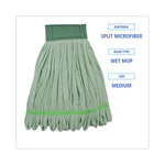 Load image into Gallery viewer, Microfiber Looped-end Wet Mop Head, Medium, Green