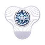 Load image into Gallery viewer, Urinal Screen With Non-para Cleaner Block, Green Apple Scent, 3.25 Oz, Blue/white, 12/box