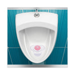 Load image into Gallery viewer, Urinal Screen With Para Deodorizer Block, Cherry Scent, 3 Oz, Red/white, 12/box