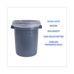 Load image into Gallery viewer, High Density Industrial Can Liners Coreless Rolls, 30 Gal, 16 Mic, 30 X 37, Natural, 25 Bags/roll, 20 Rolls/carton
