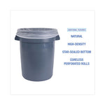 Load image into Gallery viewer, High Density Industrial Can Liners Coreless Rolls, 33 Gal, 16 Mic, 33 X 40, Natural, 25 Bags/roll, 10 Rolls/carton