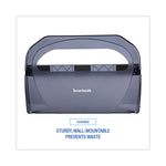 Load image into Gallery viewer, Toilet Seat Cover Dispenser, 17.25 X 3.13 X 11.75, Smoke Black