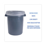 Load image into Gallery viewer, Linear Low Density Industrial Can Liners, 30 Gal, 0.7 Mil, 30 X 36, White, 200/carton