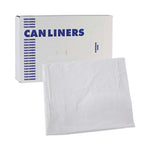 Load image into Gallery viewer, Linear Low Density Industrial Can Liners, 10 Gal, 0.5 Mil, 24 X 23, White, 500/carton