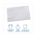 Load image into Gallery viewer, Linear Low Density Industrial Can Liners, 16 Gal, 0.5 Mil, 24 X 32, White, 500/carton