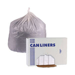 Load image into Gallery viewer, Linear Low Density Industrial Can Liners, 16 Gal, 0.5 Mil, 24 X 32, White, 500/carton