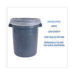 Load image into Gallery viewer, Linear Low Density Industrial Can Liners, 30 Gal, 0.9 Mil, 30 X 36, White, 100/carton