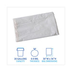 Load image into Gallery viewer, Linear Low Density Industrial Can Liners, 30 Gal, 0.9 Mil, 30 X 36, White, 100/carton