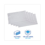 Load image into Gallery viewer, Linear Low Density Industrial Can Liners, 33 Gal, 0.9 Mil, 33 X 39, White, 100/carton