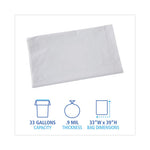 Load image into Gallery viewer, Linear Low Density Industrial Can Liners, 33 Gal, 0.9 Mil, 33 X 39, White, 100/carton