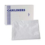 Load image into Gallery viewer, Linear Low Density Industrial Can Liners, 60 Gal, 0.9 Mil, 38 X 58, White, 100/carton