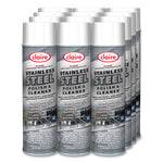 Load image into Gallery viewer, Stainless Steel Polish And Cleaner, Lemon Scent, 15 Oz Aerosol Spray, Dozen