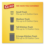 Load image into Gallery viewer, Forceflexplus Odorshield Tall Kitchen Drawstring Trash Bags, 13 Gal, 0.9 Mil, 24" X 28", White, 34 Bags/box, 6 Boxes/carton