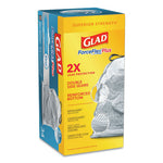 Load image into Gallery viewer, Forceflexplus Odorshield Tall Kitchen Drawstring Trash Bags, 13 Gal, 0.9 Mil, 24" X 28", White, 34 Bags/box, 6 Boxes/carton