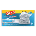 Load image into Gallery viewer, Forceflexplus Odorshield Tall Kitchen Drawstring Trash Bags, 13 Gal, 0.9 Mil, 24" X 28", White, 34 Bags/box, 6 Boxes/carton