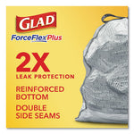 Load image into Gallery viewer, Forceflexplus Odorshield Tall Kitchen Drawstring Trash Bags, 13 Gal, 0.9 Mil, 24" X 28", White, 34 Bags/box, 6 Boxes/carton
