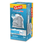 Load image into Gallery viewer, Forceflexplus Odorshield Tall Kitchen Drawstring Trash Bags, 13 Gal, 0.9 Mil, 24" X 28", White, 34 Bags/box, 6 Boxes/carton