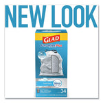 Load image into Gallery viewer, Forceflexplus Odorshield Tall Kitchen Drawstring Trash Bags, 13 Gal, 0.9 Mil, 24" X 28", White, 34 Bags/box, 6 Boxes/carton