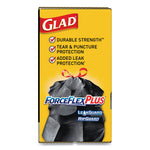 Load image into Gallery viewer, Forceflexplus Drawstring Large Trash Bags, 30 Gal, 1.05 Mil, 30" X 32", Black, 70/box