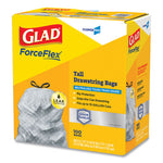 Load image into Gallery viewer, Forceflex Tall Kitchen Drawstring Trash Bags, 13 Gal, 0.72 Mil, 23.75" X 24.88", Gray, 100/box
