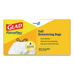 Load image into Gallery viewer, Tall Kitchen Drawstring Trash Bags, 13 Gal, 0.72 Mil, 24" X 27.38", Gray, 100 Bags/box, 4 Boxes/carton